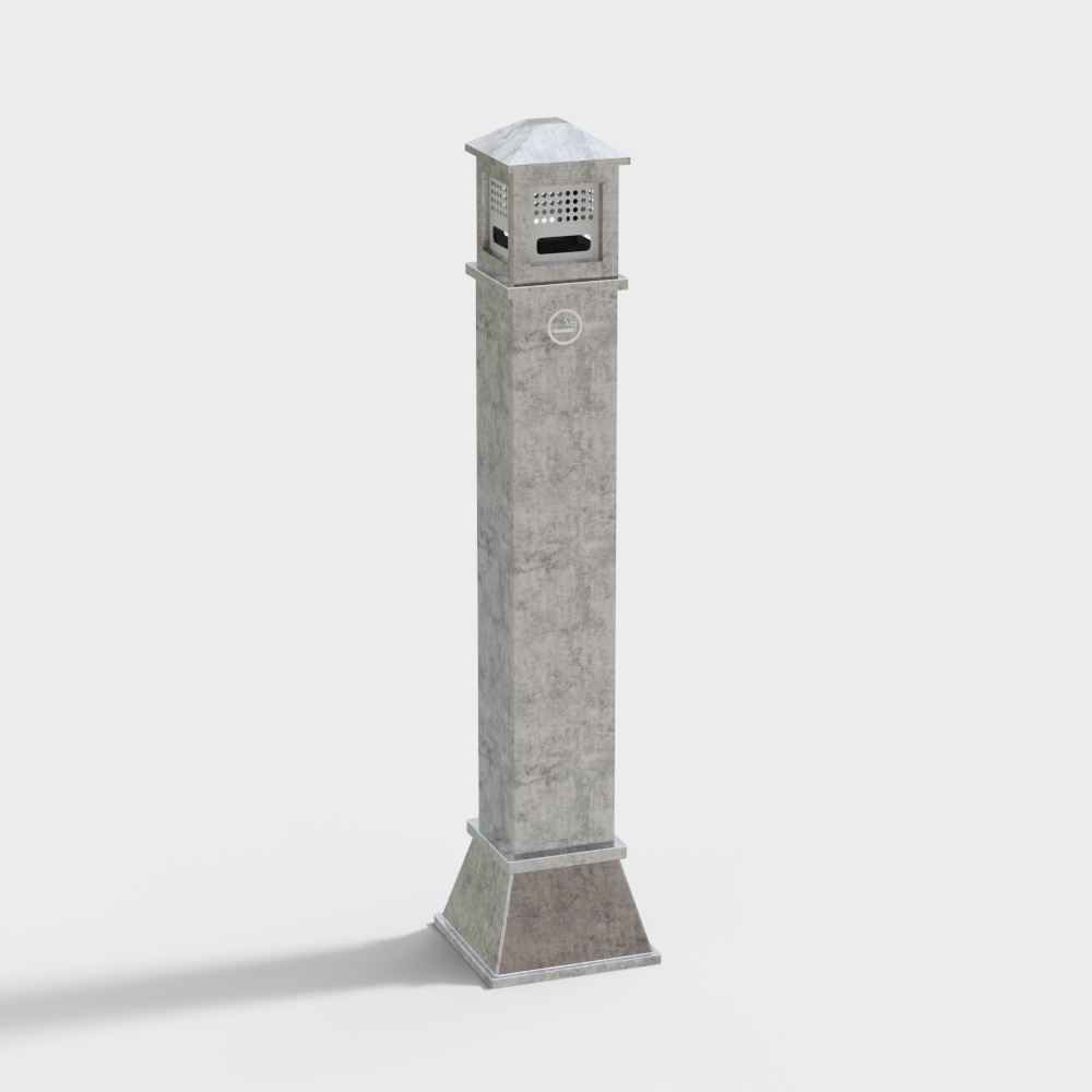 Outdoor smoke extinguishing column