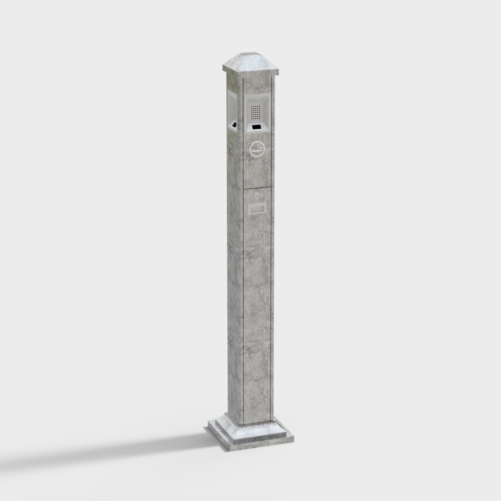 Outdoor smoke extinguishing column