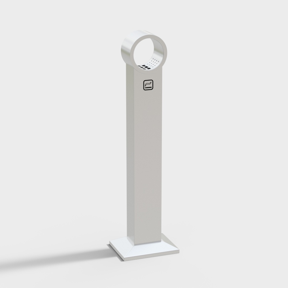 Smoke extinguisher column in smoking areas in public places