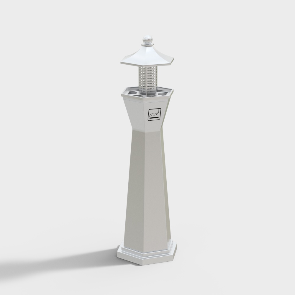 Outdoor smoke extinguishing column