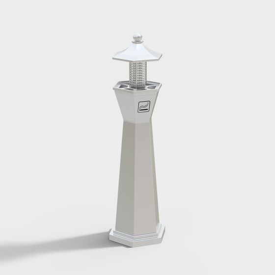 Stylish Low-Polygon Ashtray 3D model