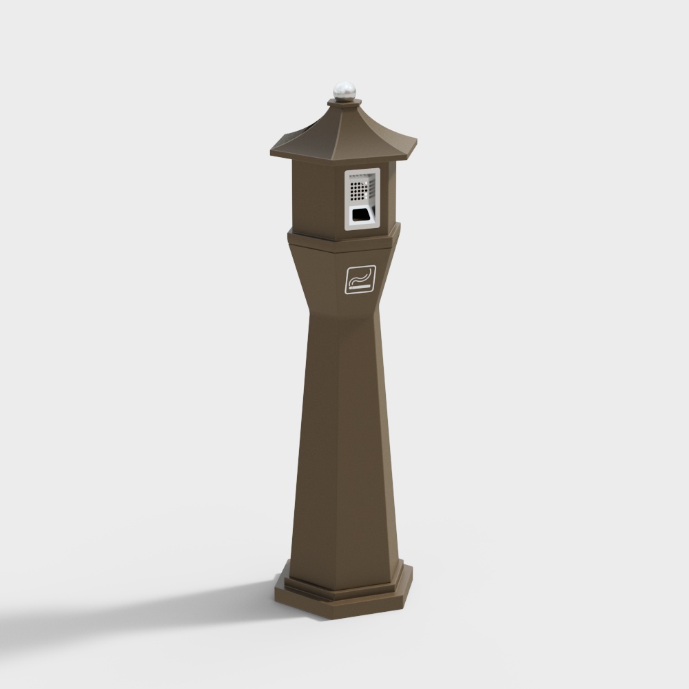 Outdoor smoke extinguishing column