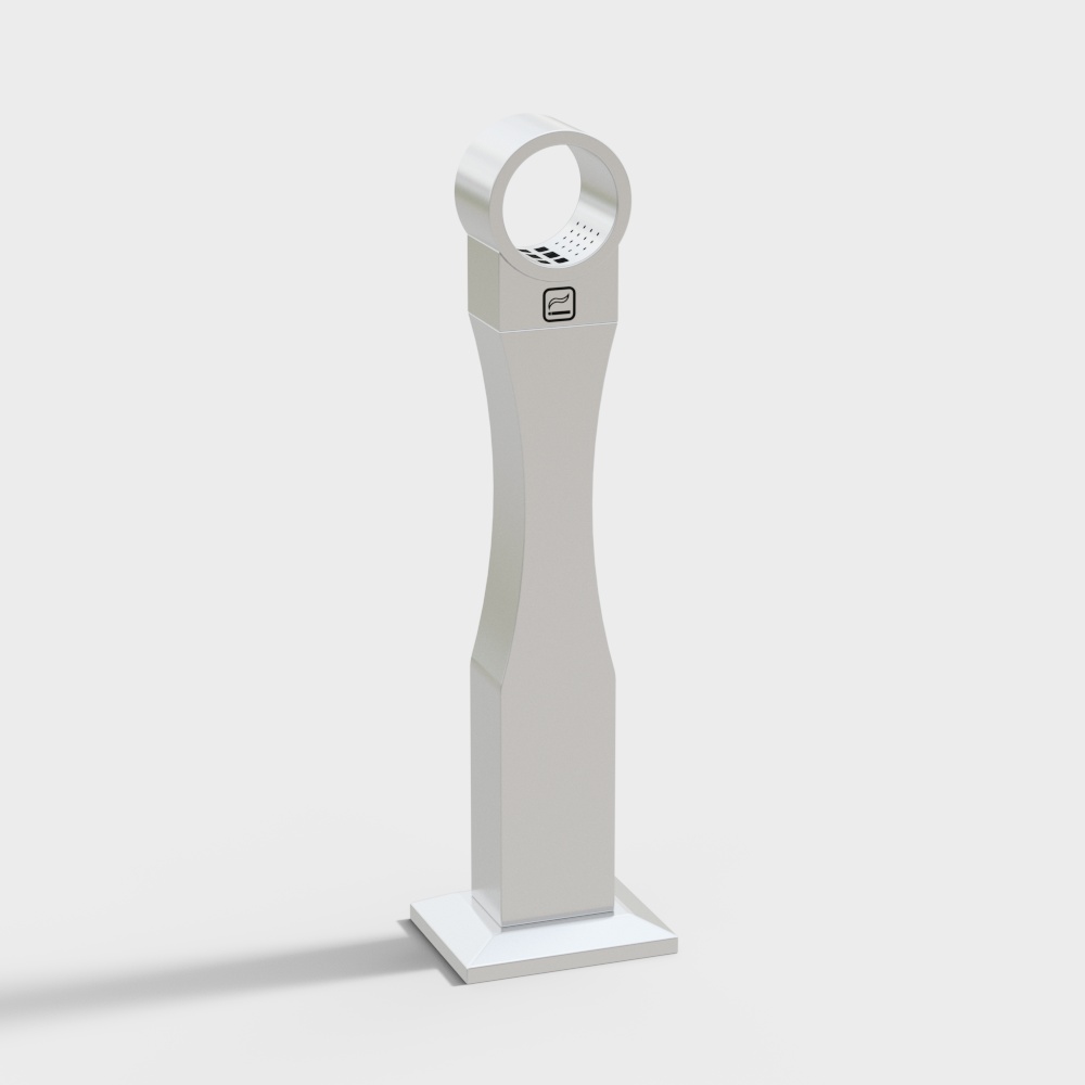 Smoke extinguisher column in smoking areas in public places