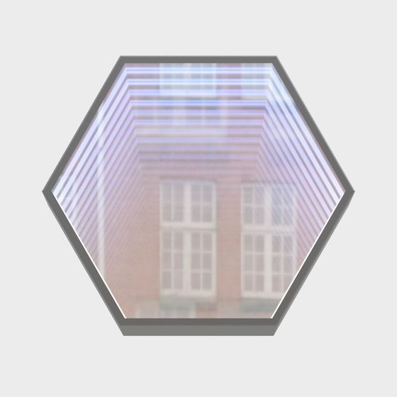 Hexagonal Building 3D model with Low-Poly Design