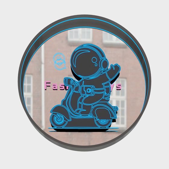 Astronaut Scooter 3D model for Futuristic Cities