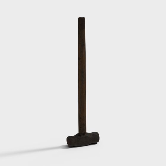 Vintage Industrial Hammer 3D model