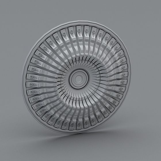 Time Wheel 3D model - Futuristic Low-Poly Design