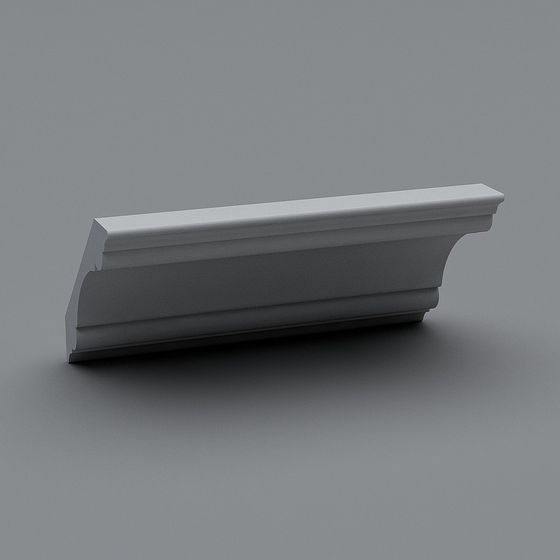 Elegant Low-Poly Roman Column Capital 3D model