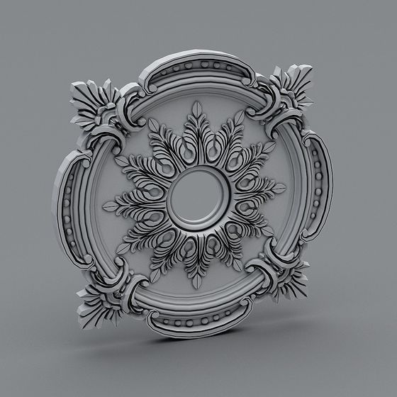 Vintage Ceiling Medallion 3D model