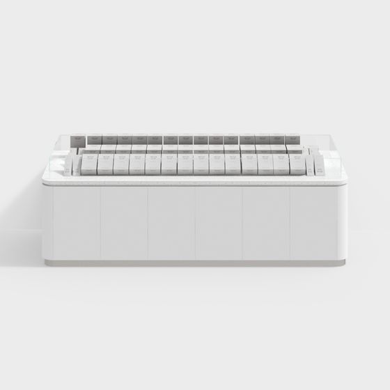 Modern Showcase 3D model for Interior Design