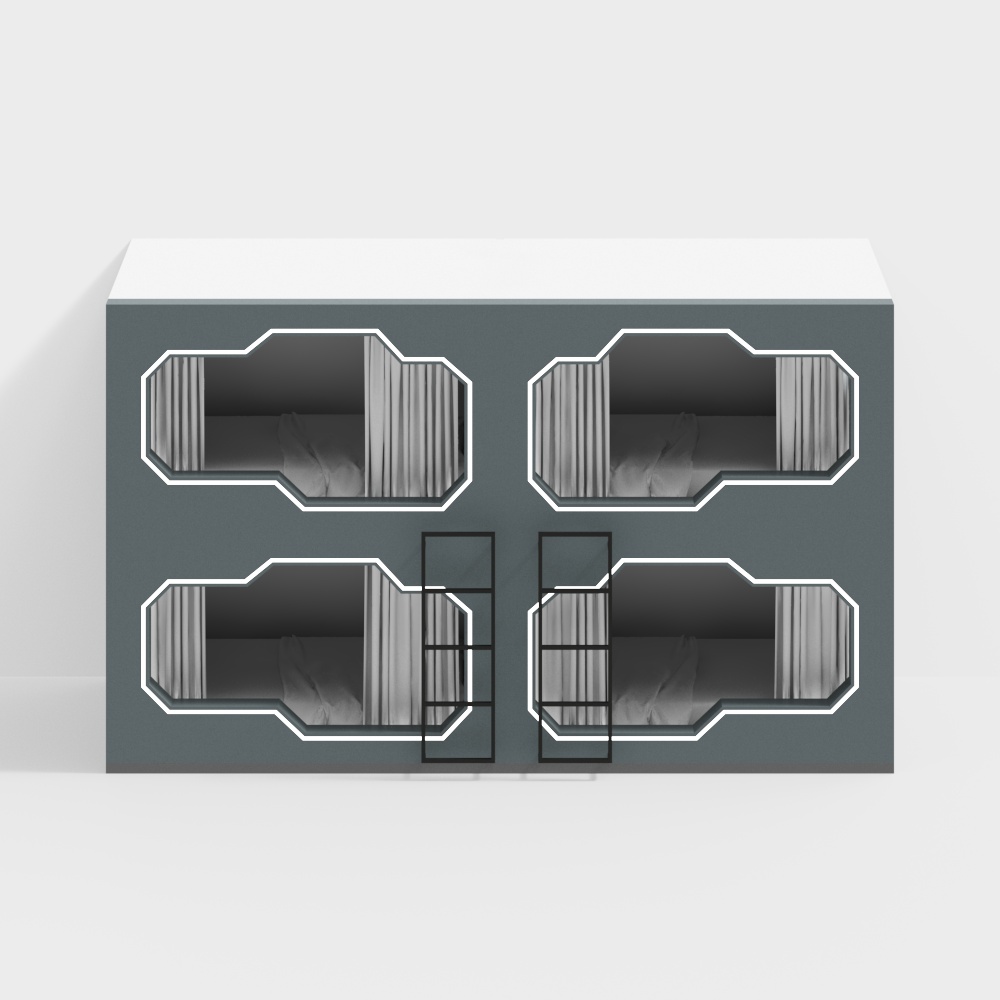 電子競技酒店雙層床