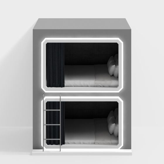 Urban Cabin 3D model - Minimalist Design