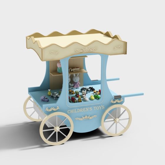 Children's Toy Carriage 3D model