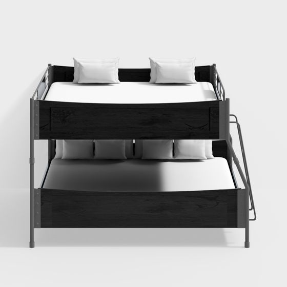 Industrial Style Bunk Bed 3D model