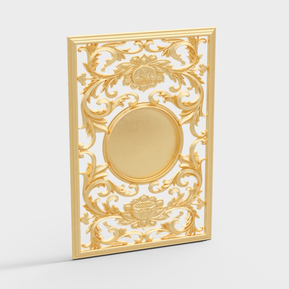 baroque rococo decoration wall pattern