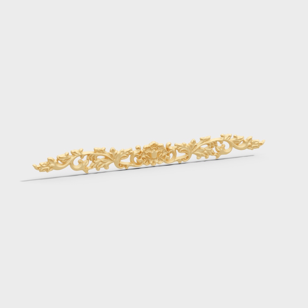 Elegant Gold Decorative Band 3D model for Creative Projects
