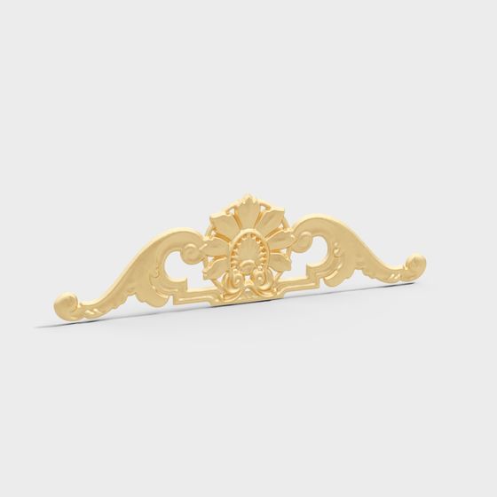 Golden Scroll 3D model