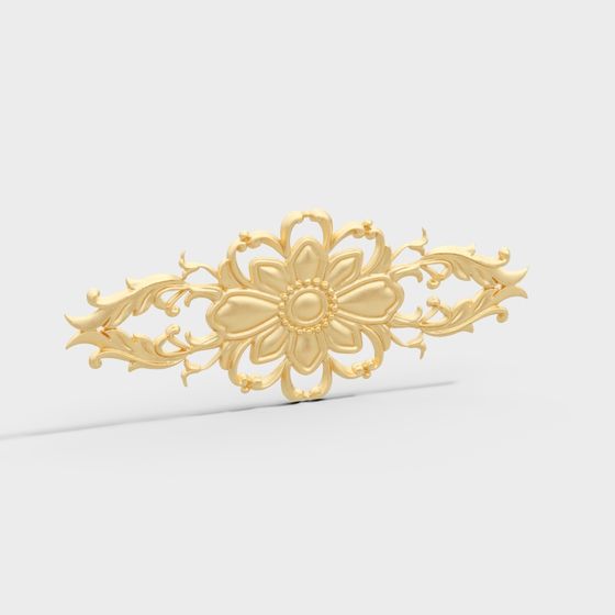 Golden Bloom 3D model