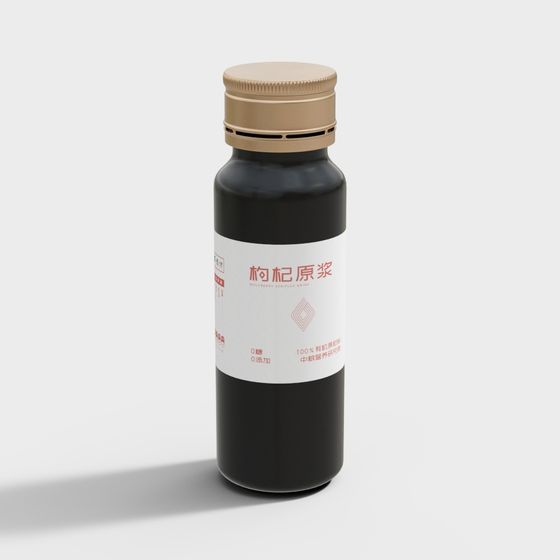 Stylish Low-Poly Bottled Drink 3D model