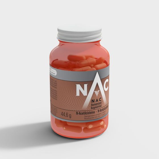 Medicine Bottle 3D Model in Earth Color