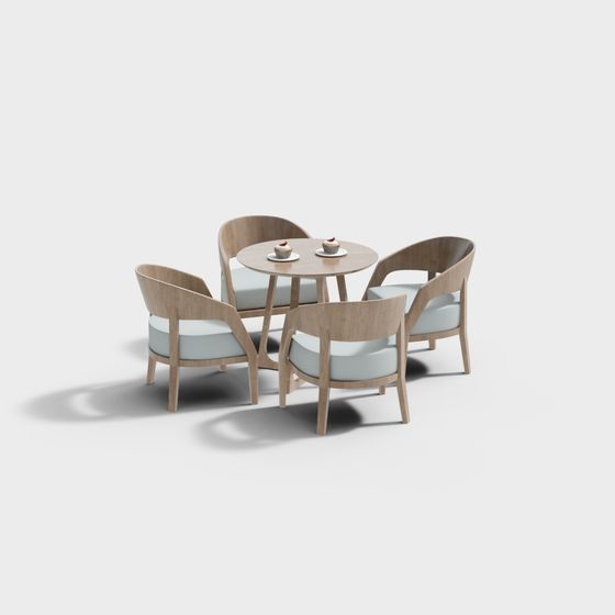 Cozy Café Set 3D model
