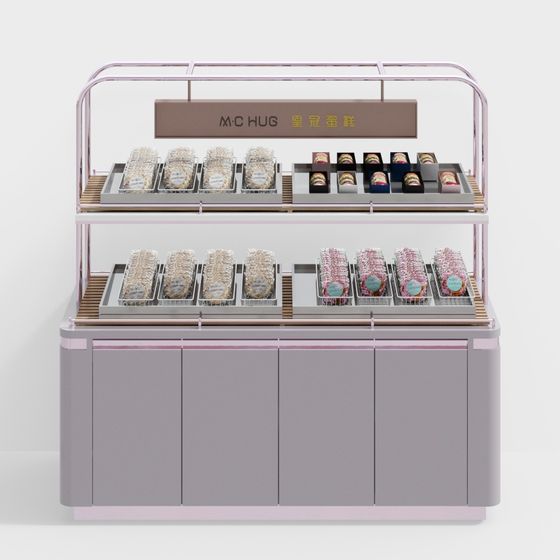 Stylish 3D Display Cabinet Model for Modern Aesthetics