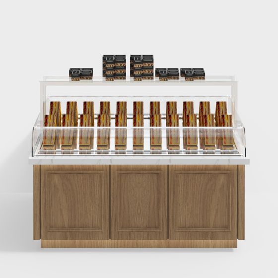 Modern Aesthetic Display Cabinet 3D model