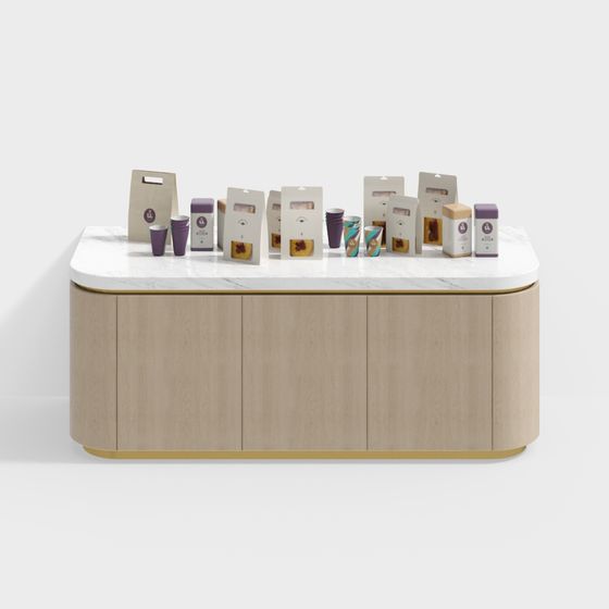 Minimalist Display Cabinet 3D model