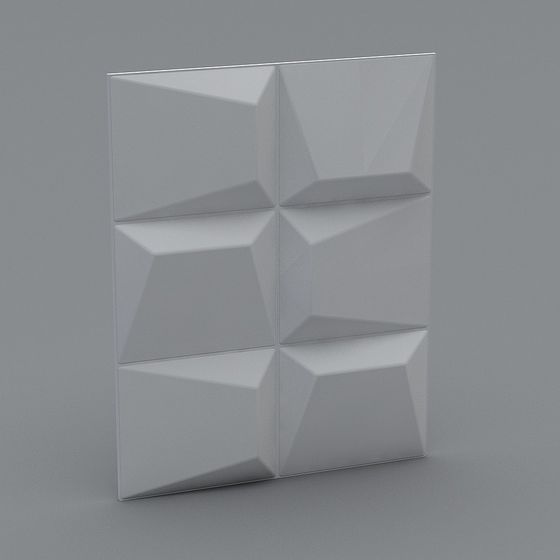 Modern Low Poly Wall Panel 3D Model for Creative Spaces