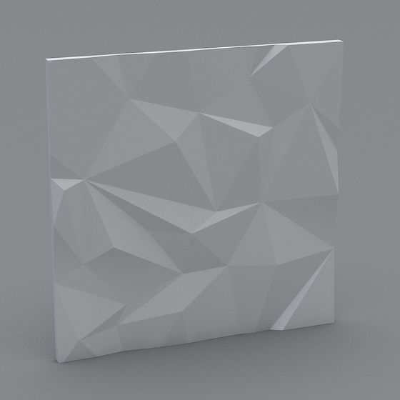 Geometric Low-Poly Wall Art 3D model