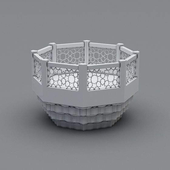 Lattice Balustrade 3D model