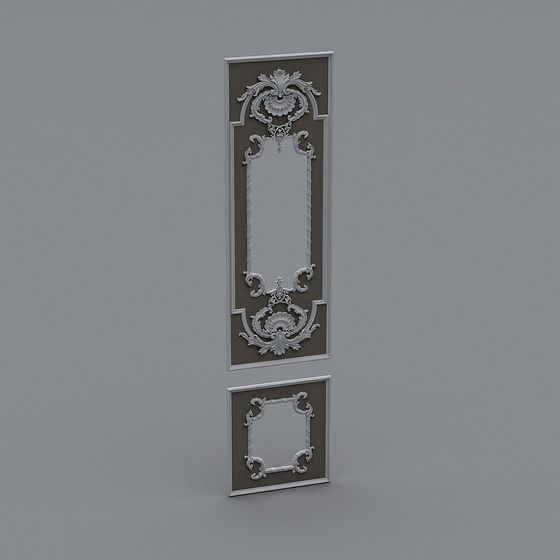 Vintage Decorative Panel 3D model