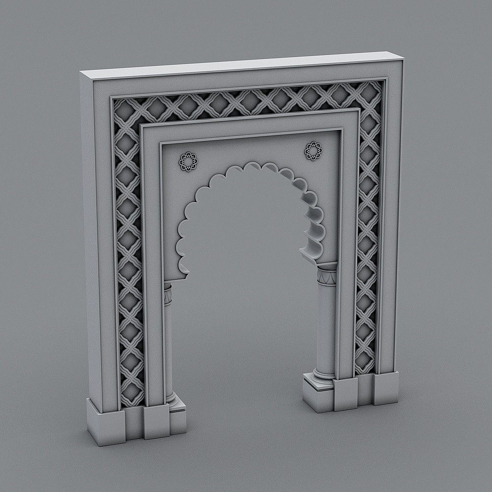 Arabesque Arch 3D model
