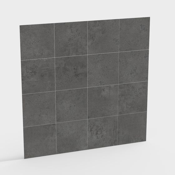 Realistic Concrete Wall 3D model for Urban Spaces