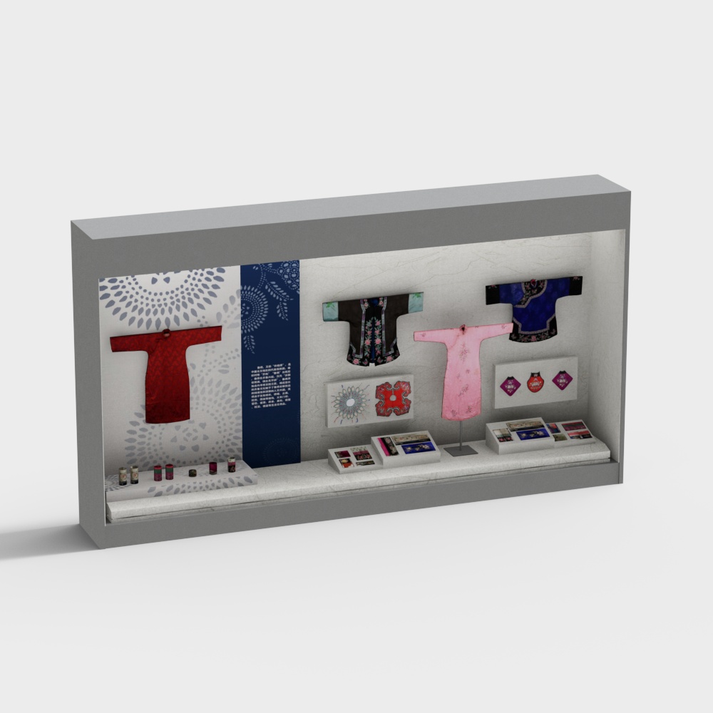 Kệ trưng bày trang phục truyền thống