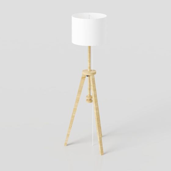 Modern Minimalist 3D Floor Lamp Model