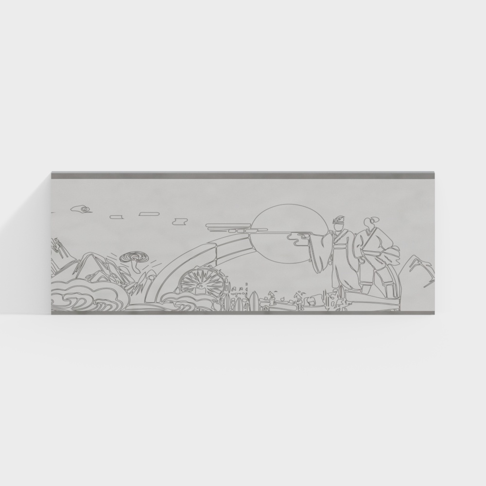 Cultural background wall