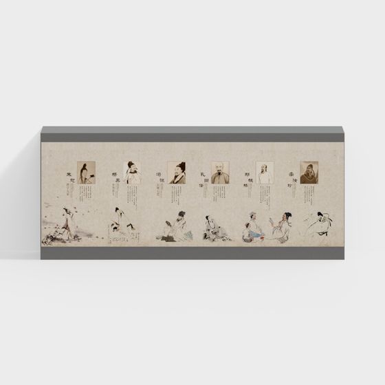 Ancient Scholar 3D Model - Low Polygon Design