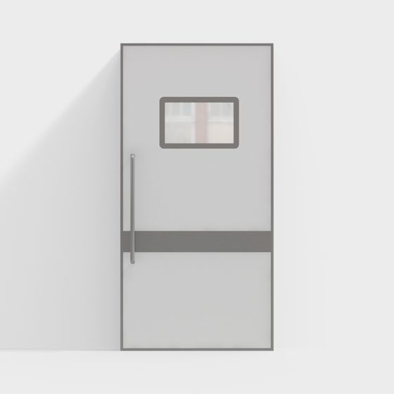 Sleek Minimalist Door 3D model