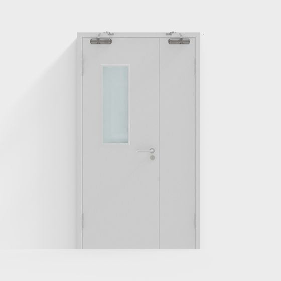 City Window 3D model - Modern Minimalist Door