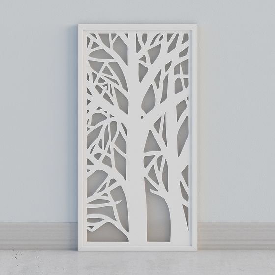 Tree Shadow Wall Decor 3D model