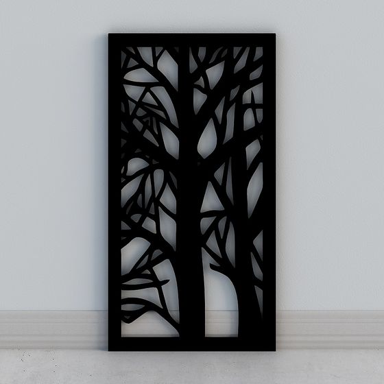 Forest Window 3D model for Creative Projects