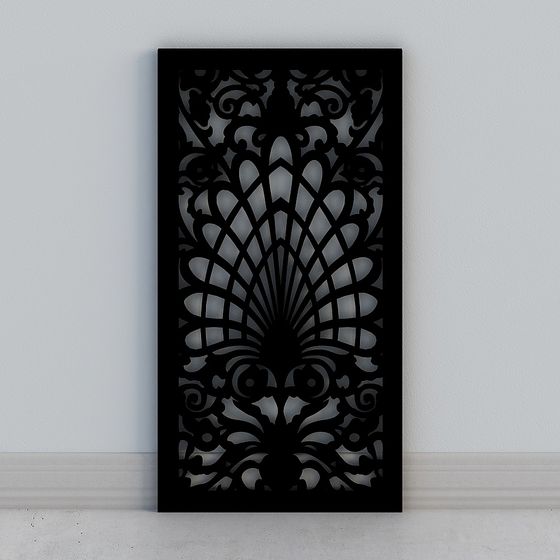 Art Deco Screen 3D model