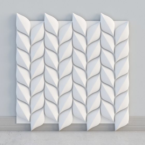 Leaf Vein Wall Decor 3D model for Creative Spaces