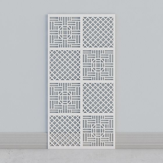 Lattice Panel 3D Model for Modern Design
