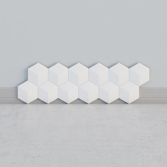 Hexagonal Honeycomb Wall Art 3D model