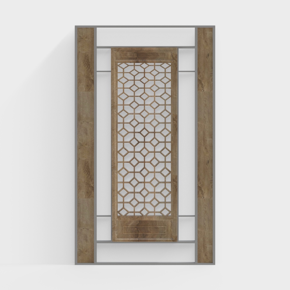 Lattice Door Frame 3D model