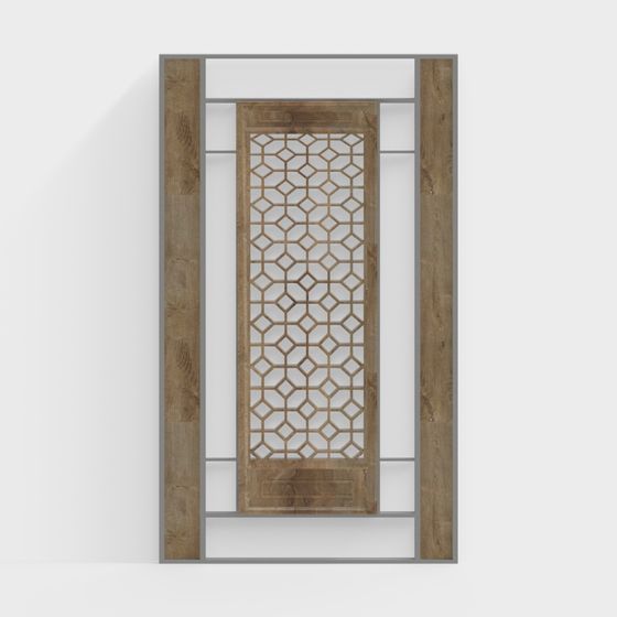 Lattice Door Frame 3D model