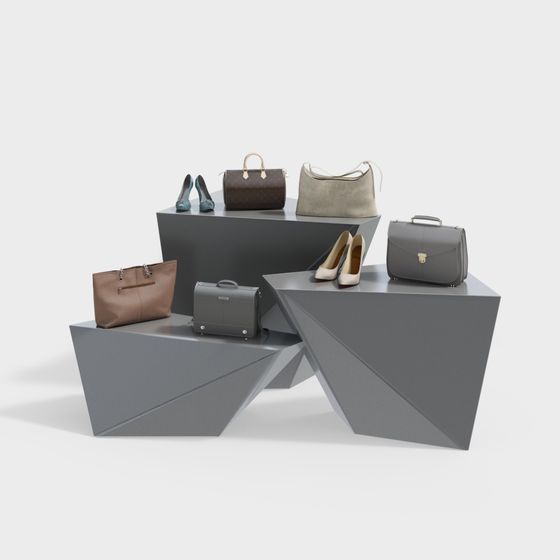 Luxurious Fashion Showcase 3D model