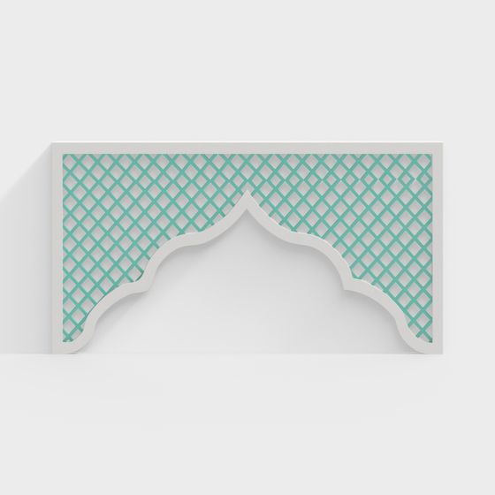 Stylish Lattice Arch 3D model for Creative Projects